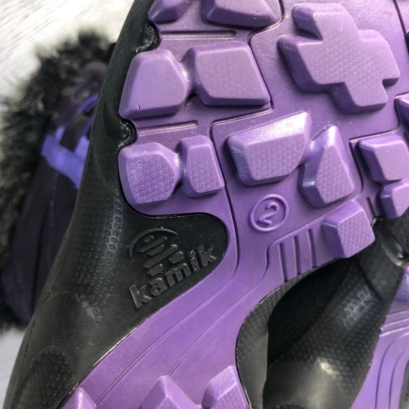 Kamik Size 2 Purple Winter Snow Boot - Picture 8 of 9